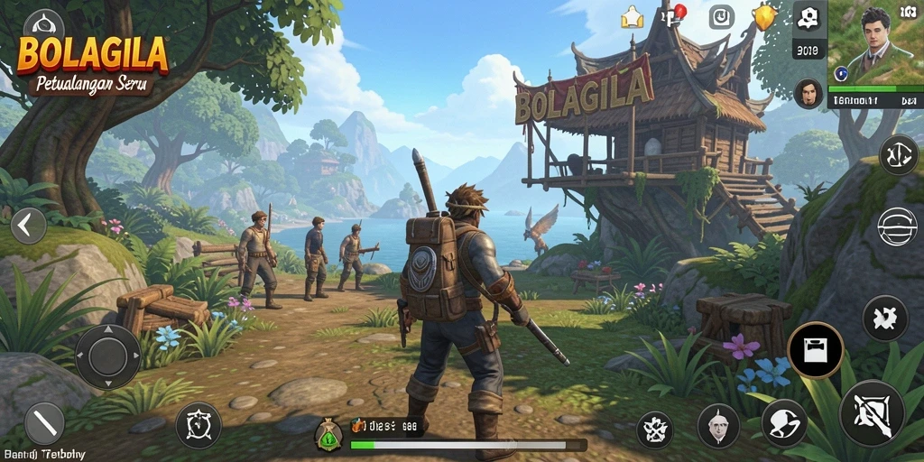 Tampilan gameplay Open World yang menakjubkan di BOLAGILA.