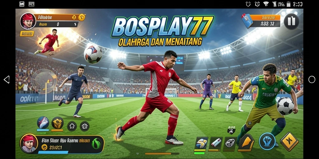 Tampilan permainan BOSPLAY77 yang menarik dan interaktif.