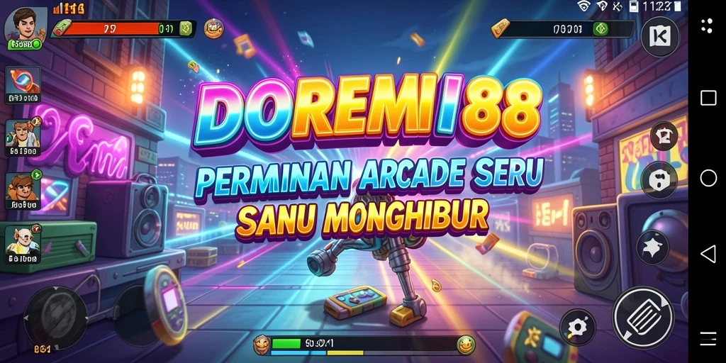 Tampilan gameplay seru dari DOREMI88 yang menguji keterampilan.