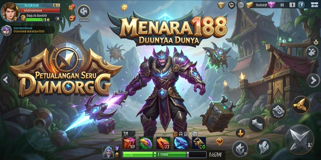 Screenshot MENARA188 menampilkan aksi seru dalam permainan MMORPG.