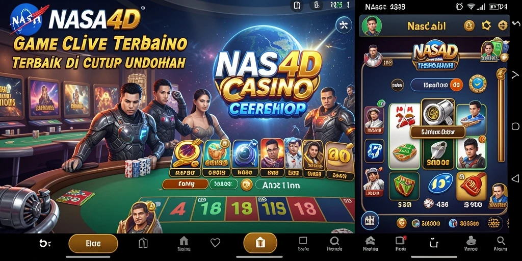 Tampilan menarik dari gameplay Live Casino di NASA4D.