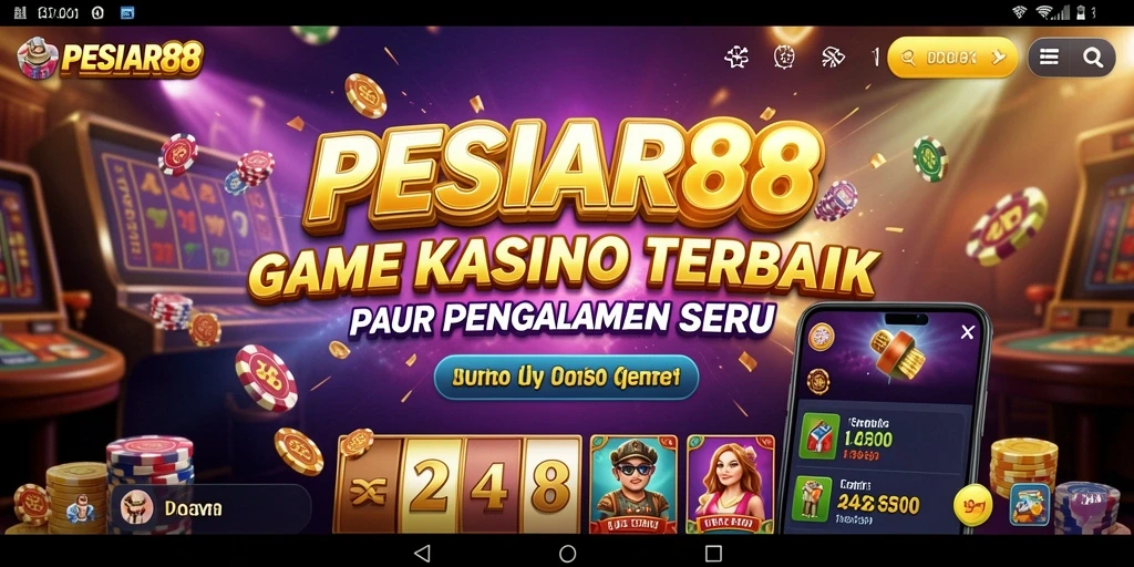 Screenshot PESIAR88 menampilkan gameplay kasino yang mendebarkan dan interaktif.