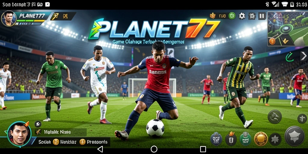 Tampilan gameplay seru dari PLANET77 dengan aksi olahraga yang mendebarkan.