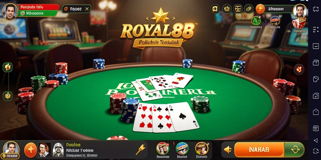 Screenshot gameplay ROYAL88 menampilkan suasana bermain poker yang menarik.