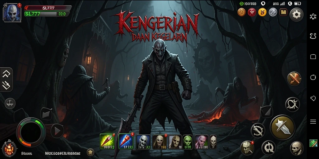 Screenshot menampilkan atmosfer mencekam dari gameplay Horror.